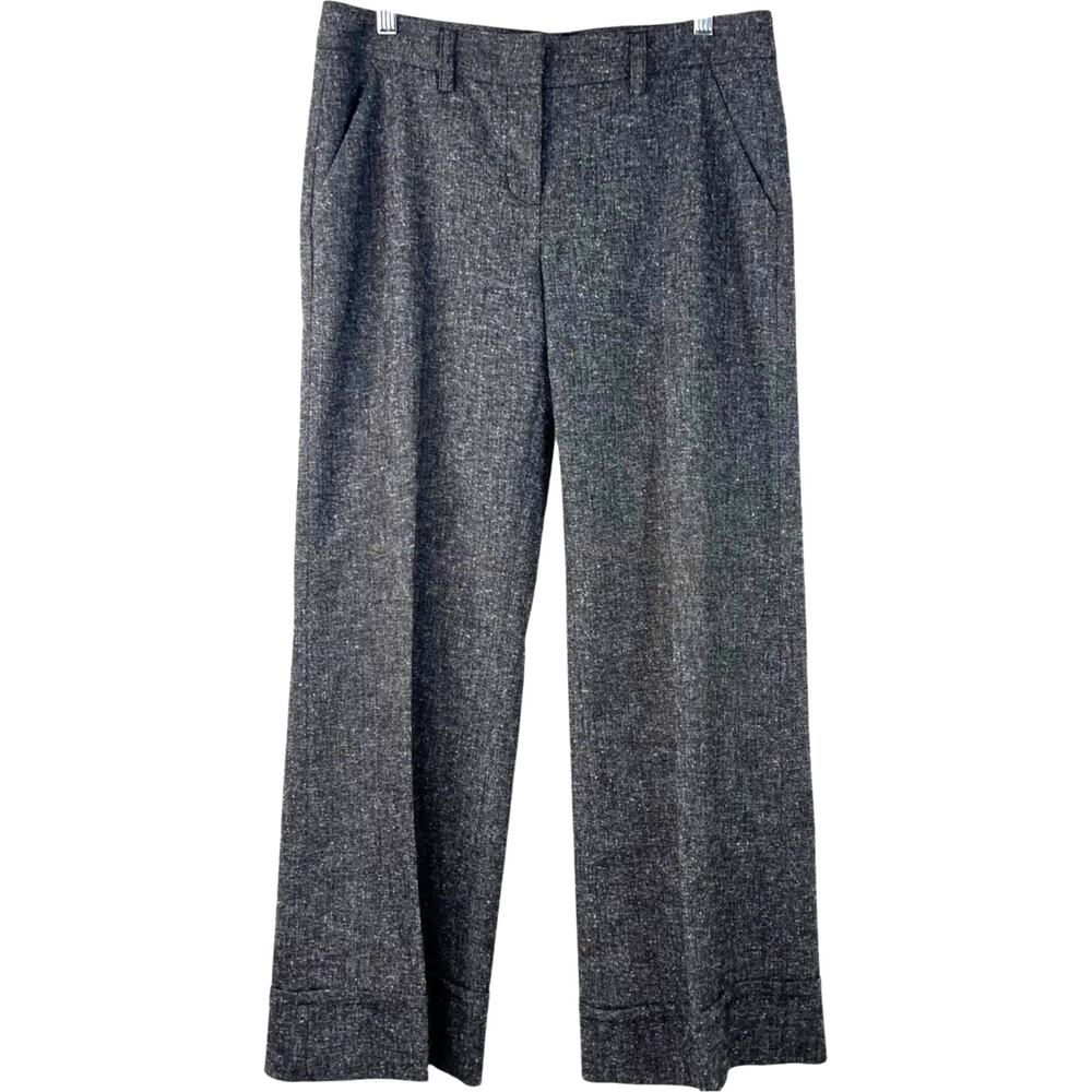 cAbi Women's Dress Pants Wide Leg Preppy Heathered Gray Corporate Core Size 8 - Picture 2 of 12